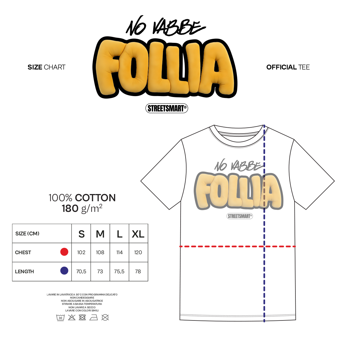 "NO Vabbè FOLLIA" - T-Shirt