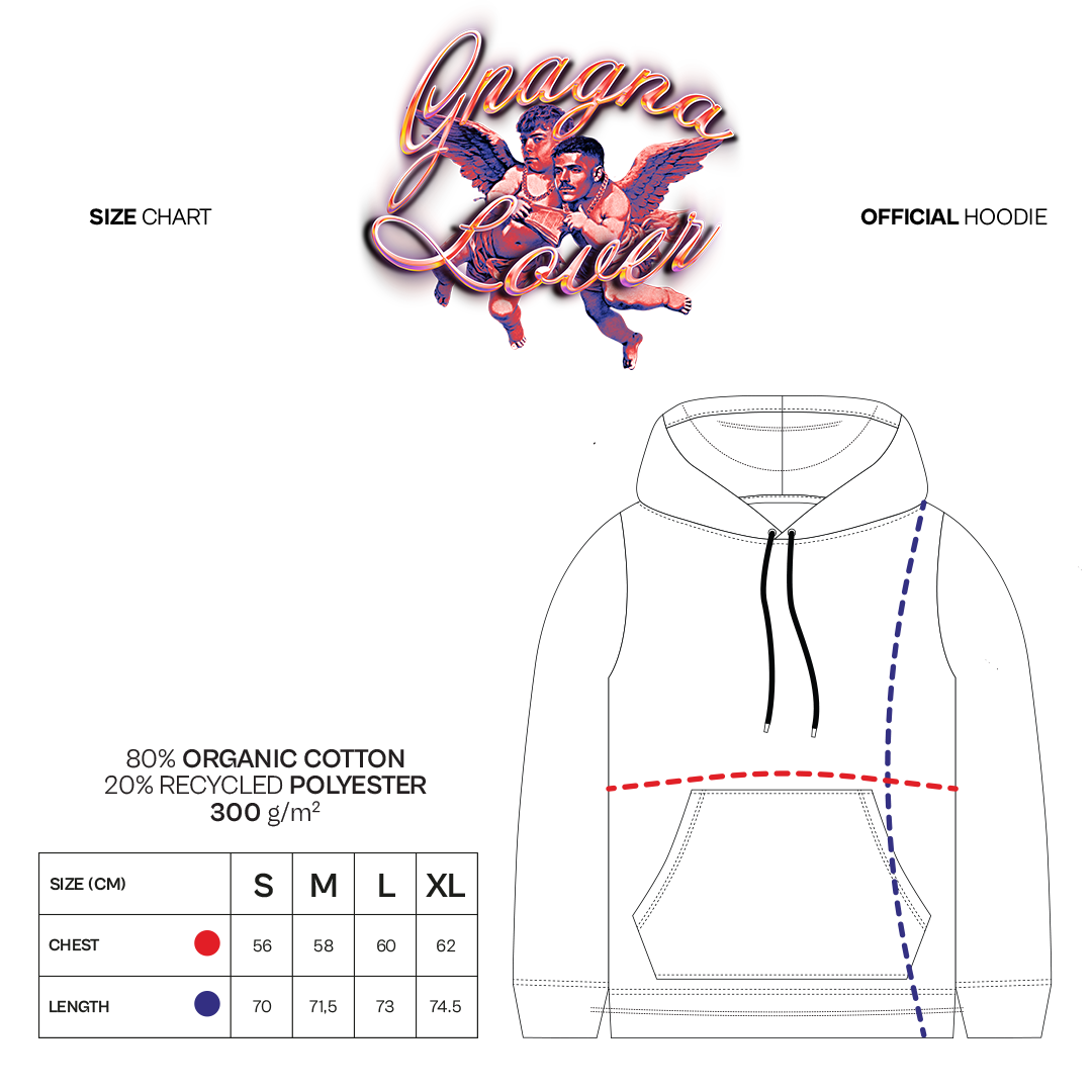 GNAGNA LOVERS Black Hoodie